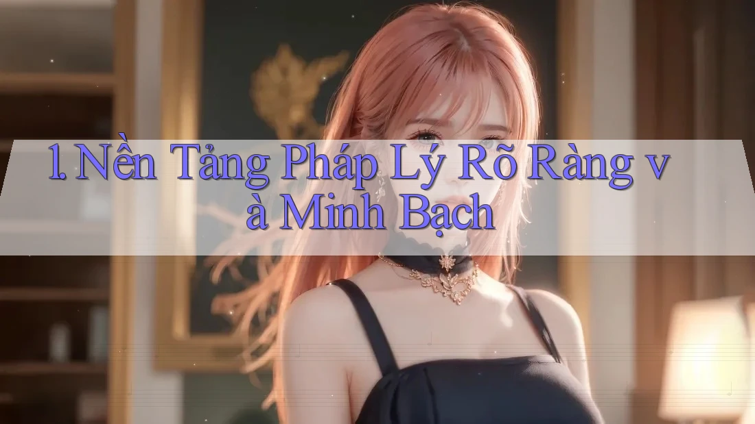 1. Nền Tảng Pháp Lý Rõ Ràng và Minh Bạch 1. Nền Tảng Pháp Lý Rõ Ràng và Minh Bạch