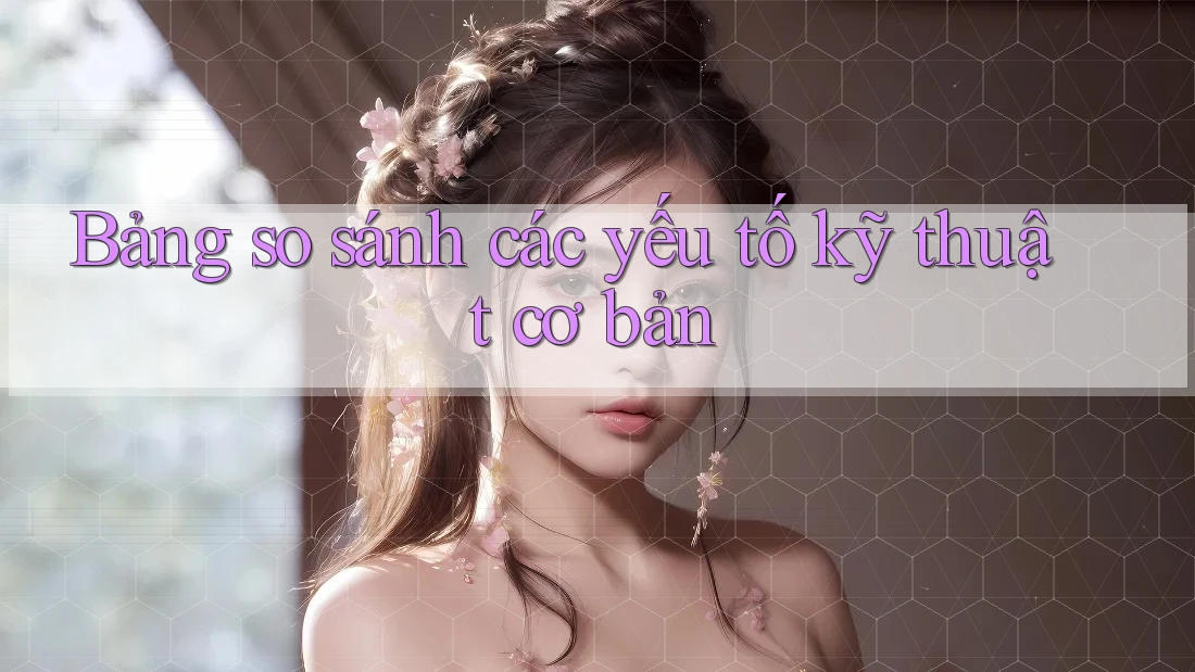 Bảng so sánh các yếu tố kỹ thuật cơ bản Bảng so sánh các yếu tố kỹ thuật cơ bản