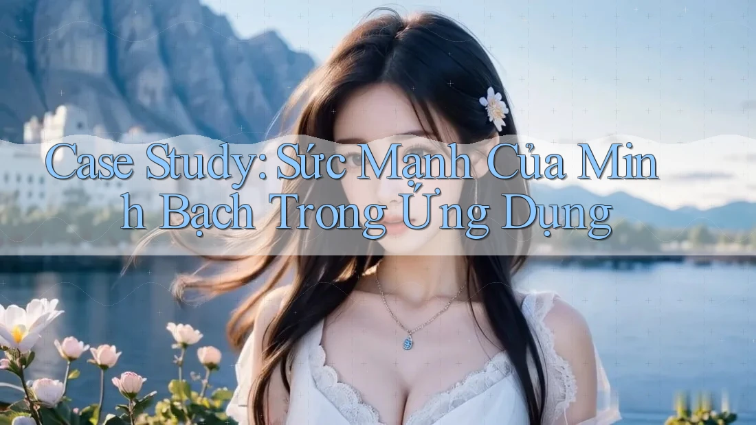Case Study: Sức Mạnh Của Minh Bạch Trong Ứng Dụng Case Study: Sức Mạnh Của Minh Bạch Trong Ứng Dụng