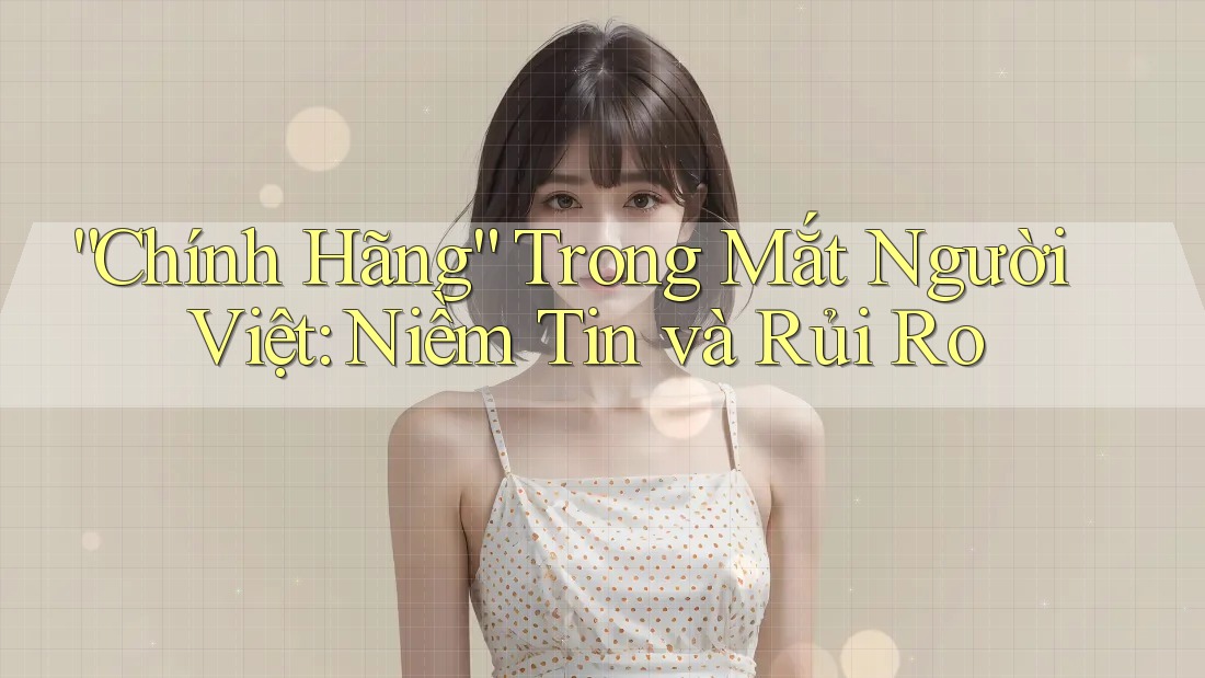 “Chính Hãng” Trong Mắt Người Việt: Niềm Tin và Rủi Ro “Chính Hãng” Trong Mắt Người Việt: Niềm Tin và Rủi Ro