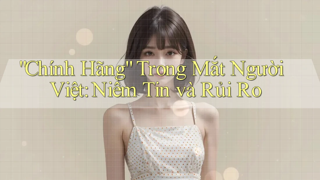 “Chính Hãng” Trong Mắt Người Việt: Niềm Tin và Rủi Ro “Chính Hãng” Trong Mắt Người Việt: Niềm Tin và Rủi Ro