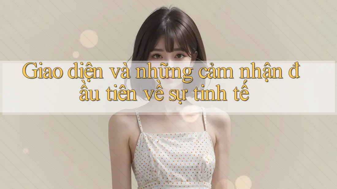 Giao diện và những cảm nhận đầu tiên về sự tinh tế Giao diện và những cảm nhận đầu tiên về sự tinh tế