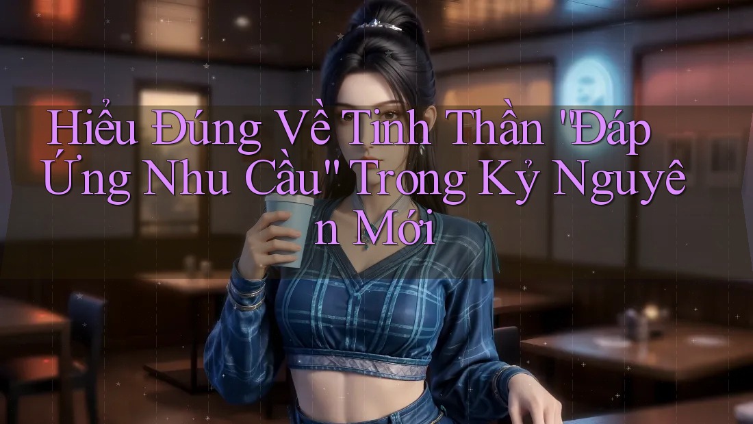 Hiểu Đúng Về Tinh Thần “Đáp Ứng Nhu Cầu” Trong Kỷ Nguyên Mới Hiểu Đúng Về Tinh Thần “Đáp Ứng Nhu Cầu” Trong Kỷ Nguyên Mới
