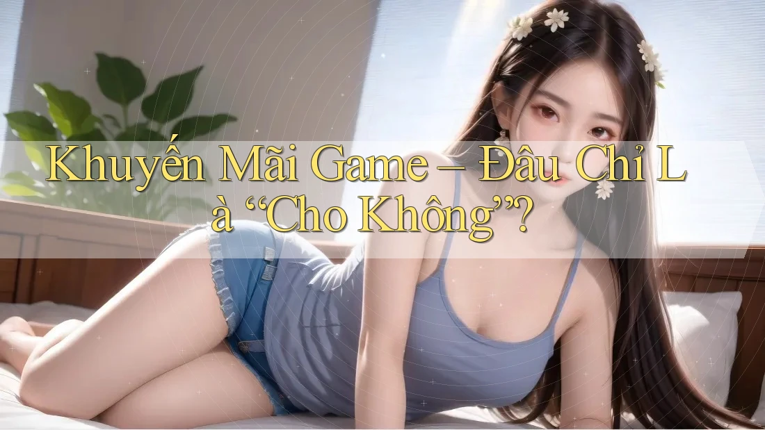 Khuyến Mãi Game – Đâu Chỉ Là “Cho Không”?