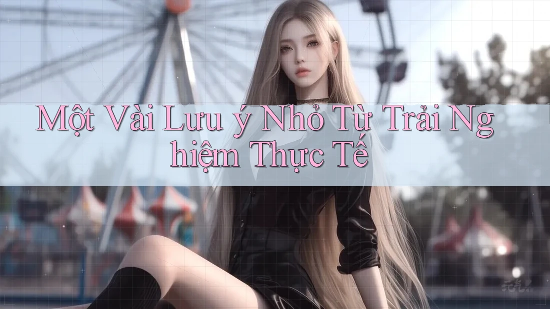 Một vài lưu ý nhỏ từ trải nghiệm thực tế Một vài lưu ý nhỏ từ trải nghiệm thực tế