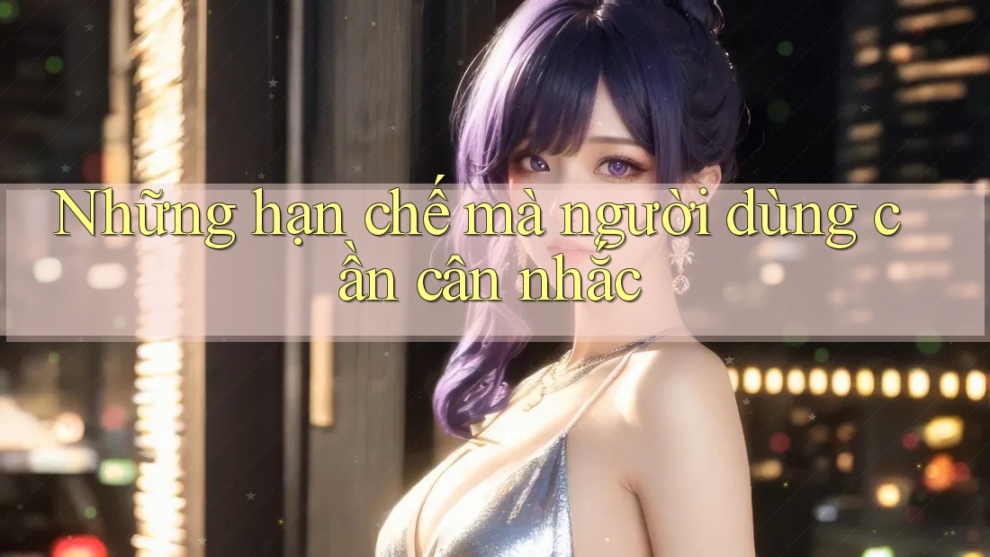 Những hạn chế mà người dùng cần cân nhắc Những hạn chế mà người dùng cần cân nhắc