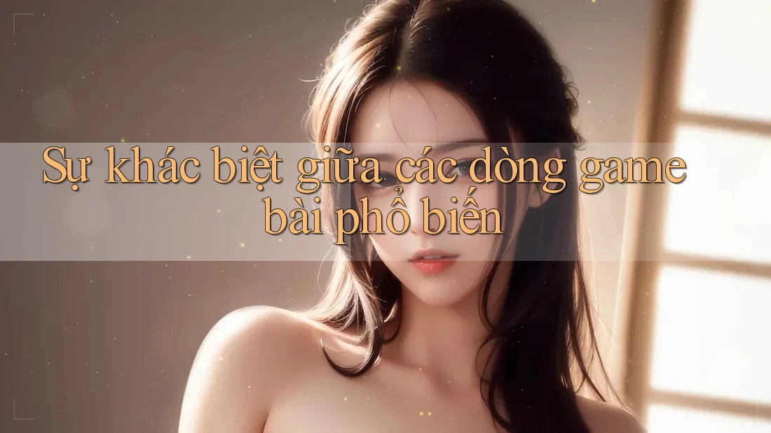 Sự khác biệt giữa các dòng game bài phổ biến
