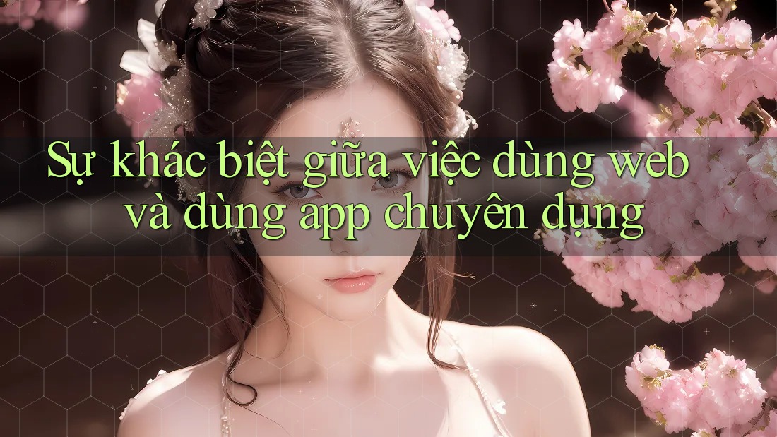 Sự khác biệt giữa việc dùng web và dùng app chuyên dụng Sự khác biệt giữa việc dùng web và dùng app chuyên dụng