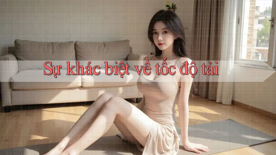 Sự khác biệt về tốc độ tải Sự khác biệt về tốc độ tải