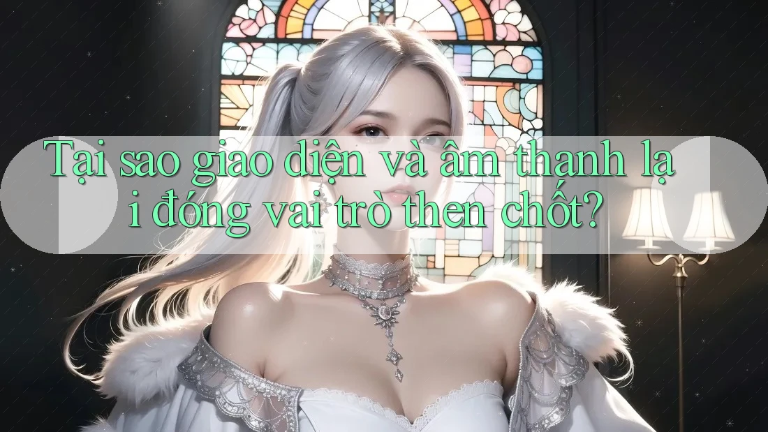 Tại sao giao diện và âm thanh lại đóng vai trò then chốt? Tại sao giao diện và âm thanh lại đóng vai trò then chốt?