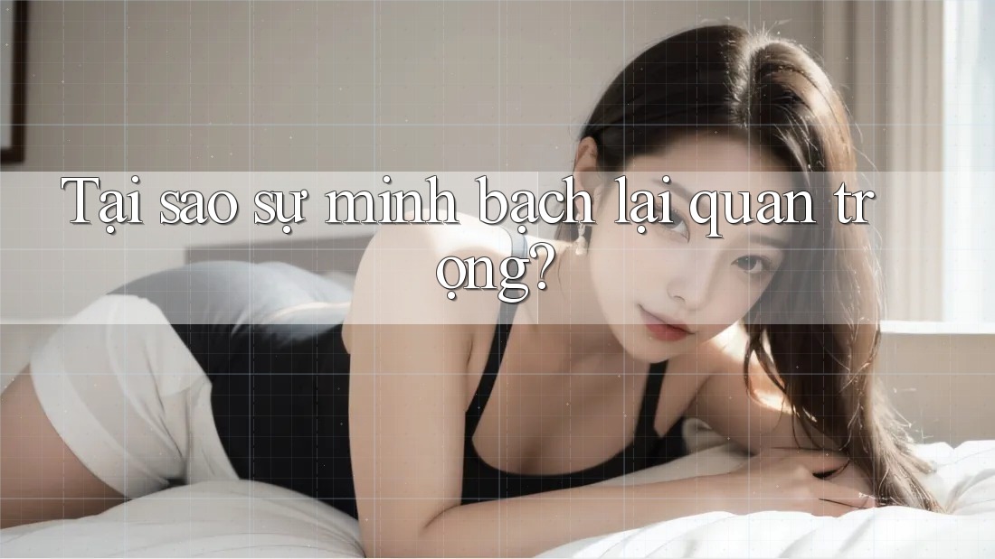 Tại sao sự minh bạch lại quan trọng? Tại sao sự minh bạch lại quan trọng?