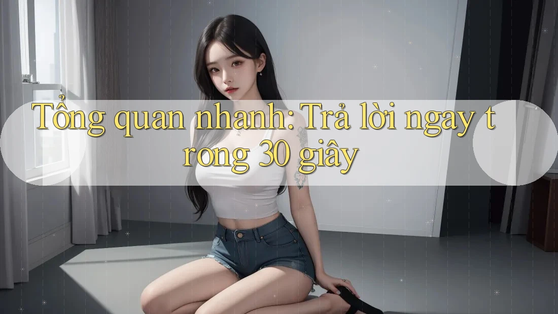 Tổng quan nhanh: Trả lời ngay trong 30 giây Tổng quan nhanh: Trả lời ngay trong 30 giây
